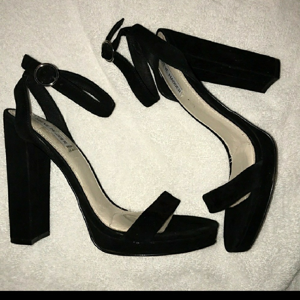 Black thick heels